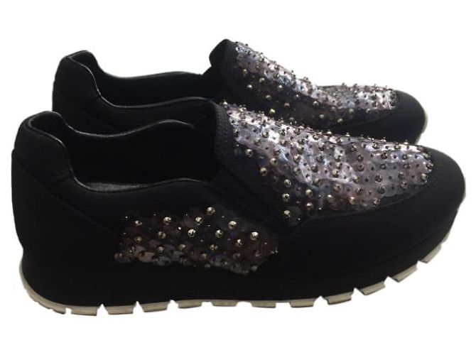 PRADA Trainers T.EU 36.5 Cloth Black - view 6