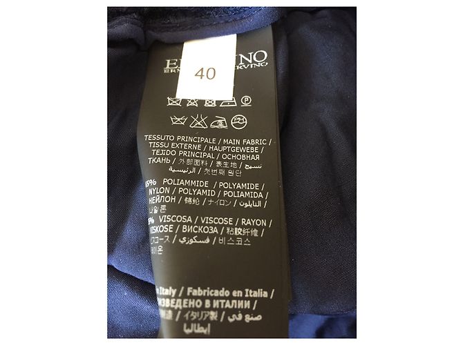 ERMANNO SCERVINO Pantalones T.FR 36 Viscosa Azul marino - vista 5