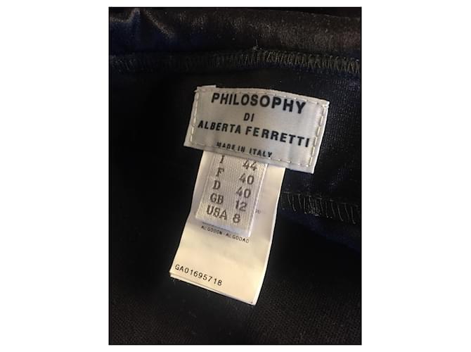 FALDA ALBERTA FERRETTI T.FR 40 Algodón Negro - vista 4