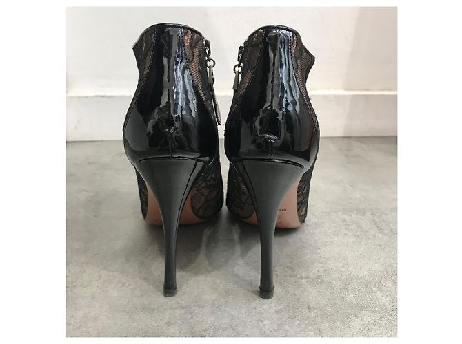 Alaïa Botines ALAIA T.EU 37.5 Cuero Negro - vista 4