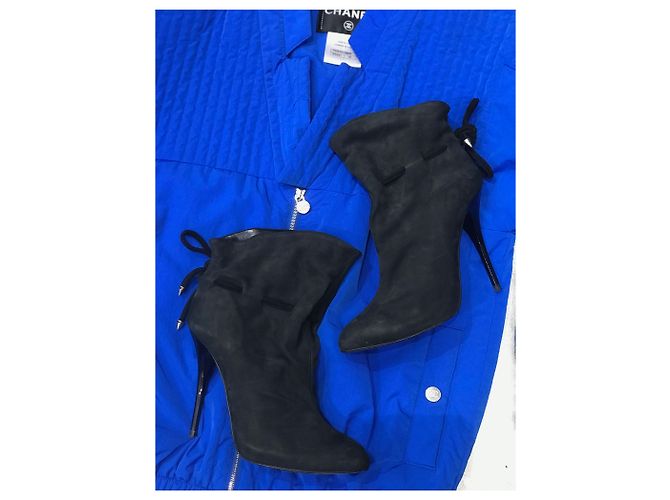 GIUSEPPE ZANOTTI Botines T.EU 36 Ante Negro - vista 3