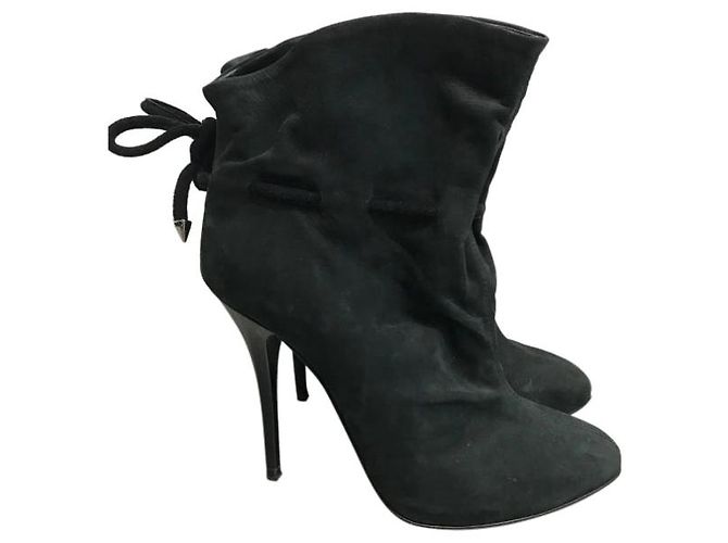 GIUSEPPE ZANOTTI Botines T.EU 36 Ante Negro - vista 7