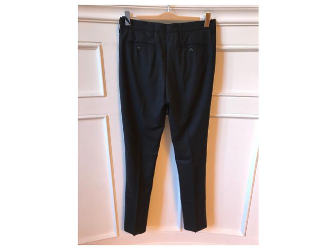 Pantalones PRADA T.International S Lana Negro - vista 3