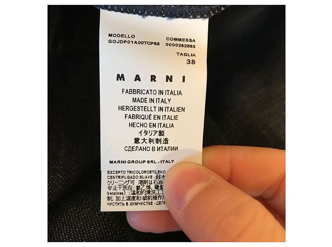 Faldas MARNI T.FR 34 Denim - Jeans Azul - vista 5
