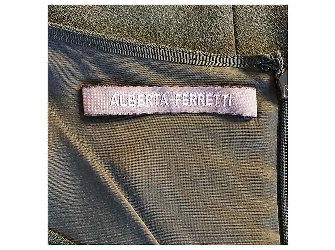 ALBERTA FERRETTI Kleider T.FR 38 Viskose Grün - Ansicht 4