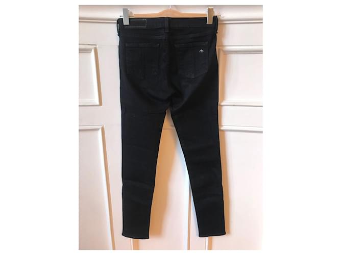 RAG & BONE Jeans T.FR 36 Cotone Nero - vista 2