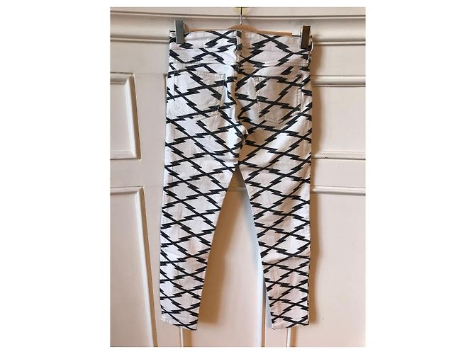 ISABEL MARANT ETOILE Jeans T.FR 36 Algodón Blanco - vista 3