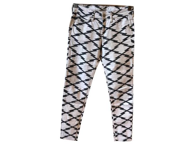 ISABEL MARANT ETOILE Jeans T.FR 36 Algodón Blanco - vista 5