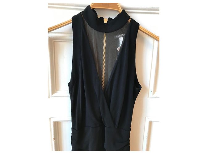 BALMAIN Jumpsuits T.FR 36 Synthetisch Schwarz - Ansicht 2