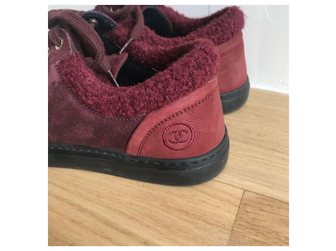 Zapatillas CHANEL T.EU 36 Ante Burdeos - vista 2