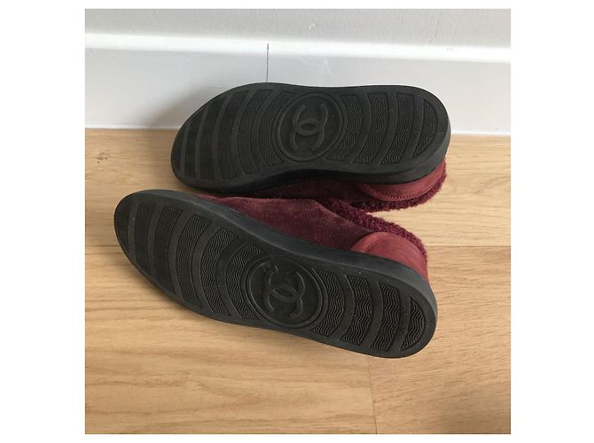 Zapatillas CHANEL T.EU 36 Ante Burdeos - vista 6