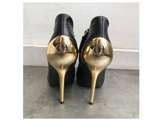 GIUSEPPE ZANOTTI Stivaletti T.EU 37.5 Pelle Nero - vista 3