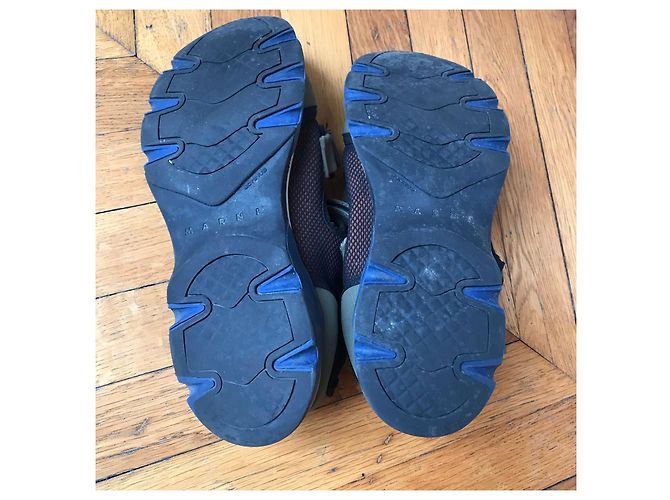 Sneakers MARNI T.EU 38 Tessuto Cachi - vista 4