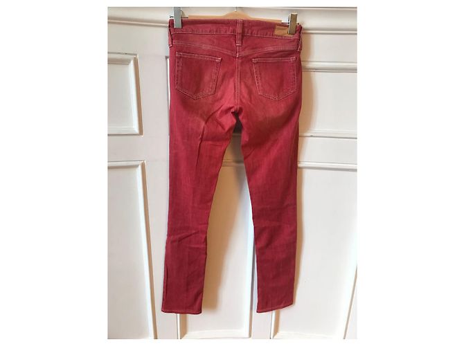 ISABEL MARANT ETOILE Jeans T.FR 36 Algodón Roja - vista 2