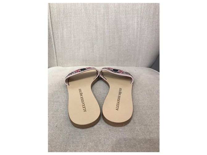 ALEXANDER MCQUEEN Mules e zoccoli T.EU 38.5 Pelle Rosa - vista 4