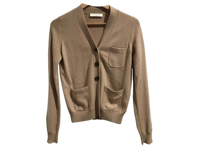 Chloé CHLOE Malha T.Internacional XS Cashmere Bege - vista 5