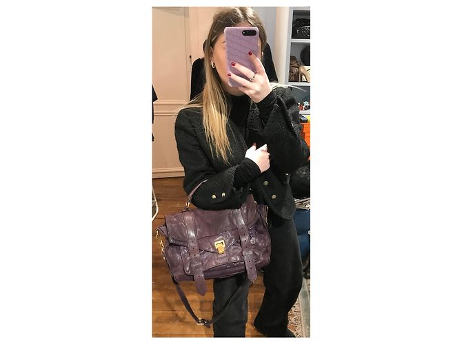 PROENZA SCHOULER Borse T. Pelle Porpora - vista 6
