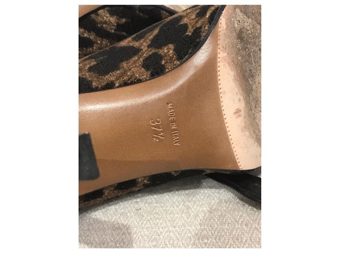 Tacchi DIOR T.EU 37.5 Tessuto Marrone - vista 7