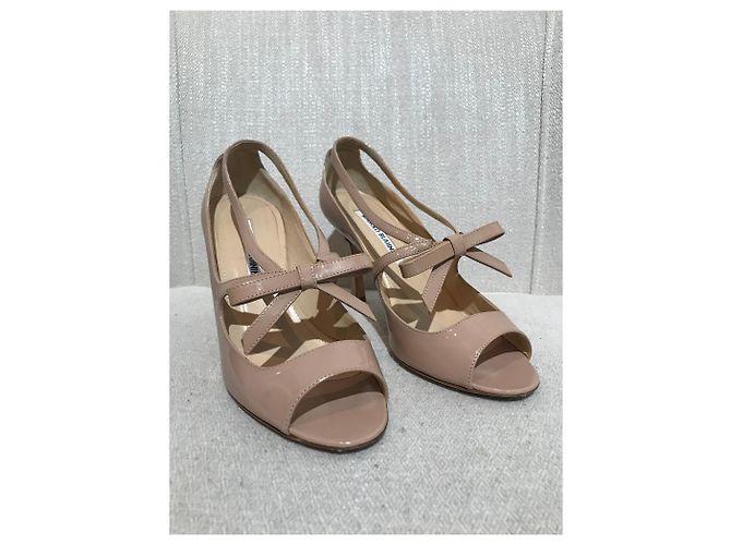 MANOLO BLAHNIK Absätze T.EU 36.5 Lackleder Beige - Ansicht 2