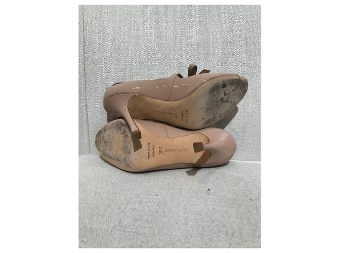 MANOLO BLAHNIK Absätze T.EU 36.5 Lackleder Beige - Ansicht 6
