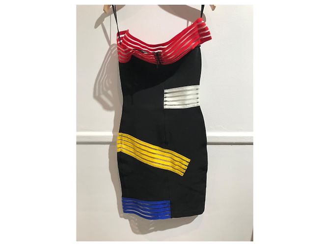 Vestidos CHRISTOPHER KANE T.International S Viscosa Negro - vista 6