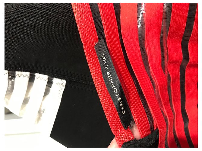 Vestidos CHRISTOPHER KANE T.International S Viscosa Negro - vista 8