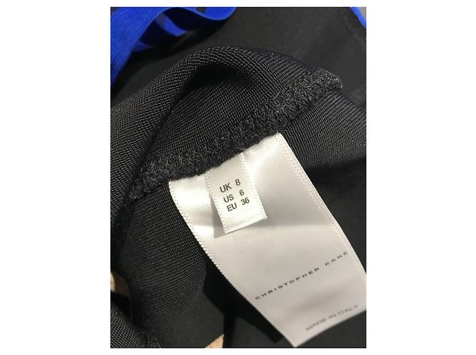 Vestidos CHRISTOPHER KANE T.International S Viscosa Negro - vista 9