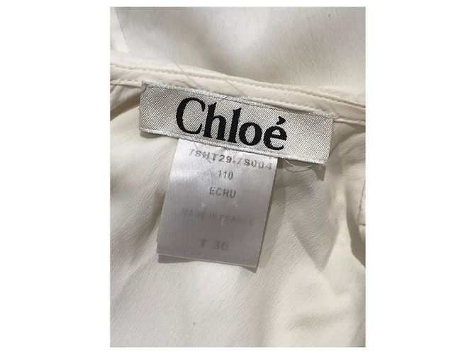 Chloé CHLOE Tops T.fr 36 Sintético Crudo - vista 3