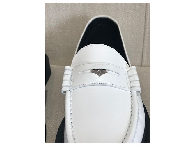 SAINT LAURENT Mules e zoccoli T.EU 41 Pelle Bianco - vista 4