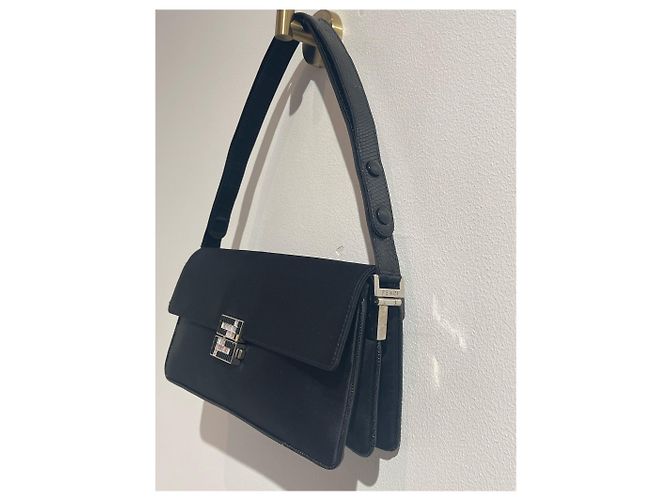 Baguette Borse FENDI T. Tessuto Nero - vista 2