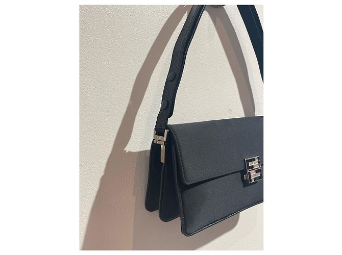Baguette Borse FENDI T. Tessuto Nero - vista 4