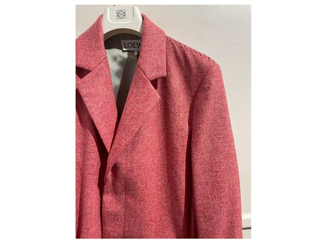 Cappotti LOEWE T.IT 46 Lana Rosa - vista 2