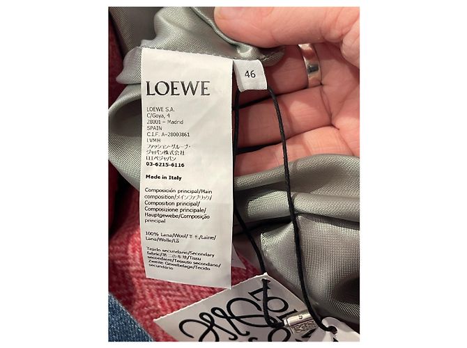 Cappotti LOEWE T.IT 46 Lana Rosa - vista 7
