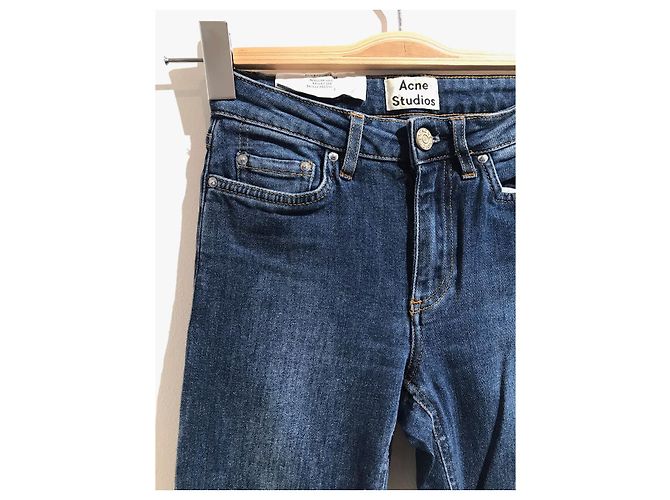 ACNE STUDIOS Jeans T.FR 34 Cotone Blu - vista 2