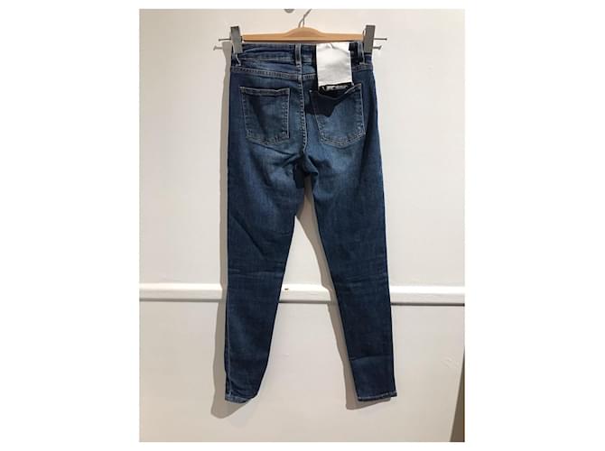 ACNE STUDIOS Jeans T.FR 34 Cotone Blu - vista 3