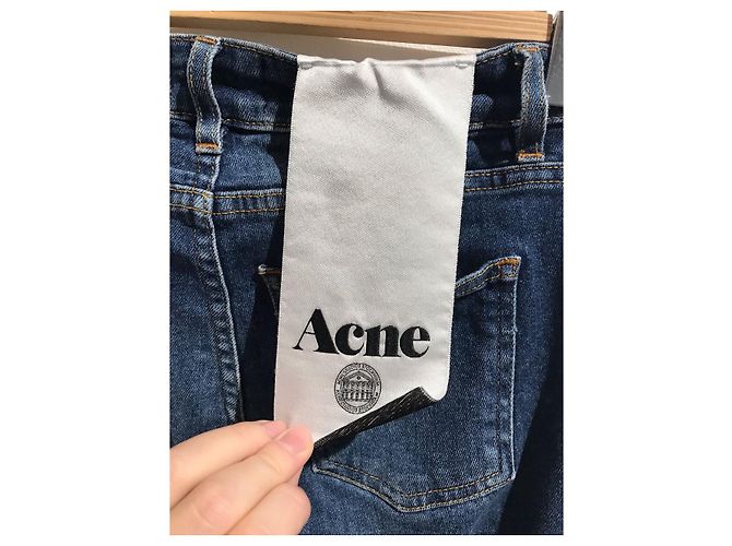 ACNE STUDIOS Jeans T.FR 34 Cotone Blu - vista 4