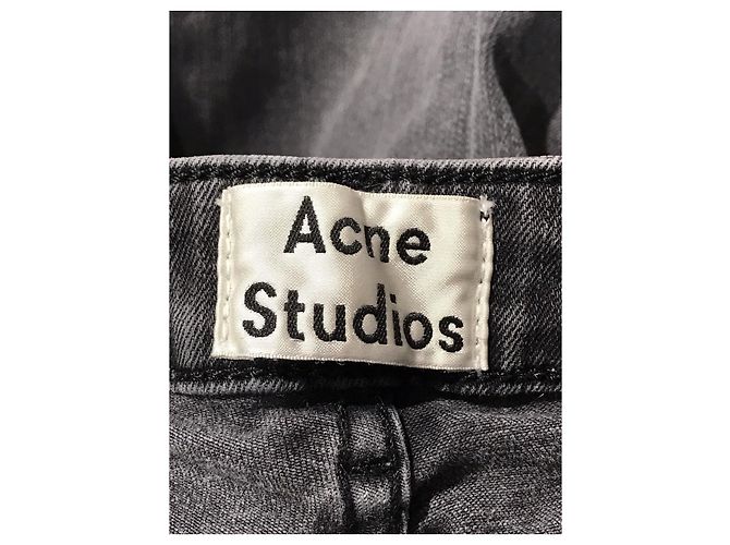 ACNE STUDIOS Jeans T.FR 34 Cotone Nero - vista 4