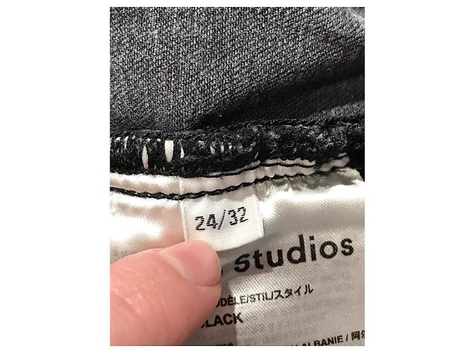 ACNE STUDIOS Jeans T.FR 34 Cotone Nero - vista 6