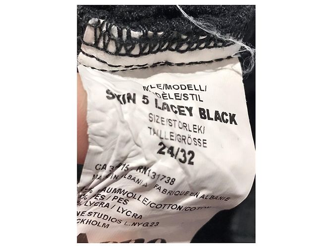 ACNE STUDIOS Jeans T.FR 34 Cotone Nero - vista 5