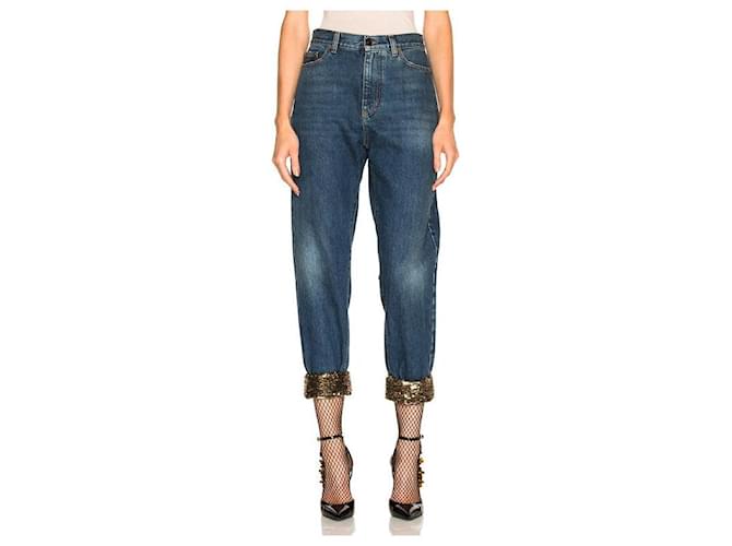 SAINT LAURENT Jeans T.FR 36 Algodón Azul - vista 2