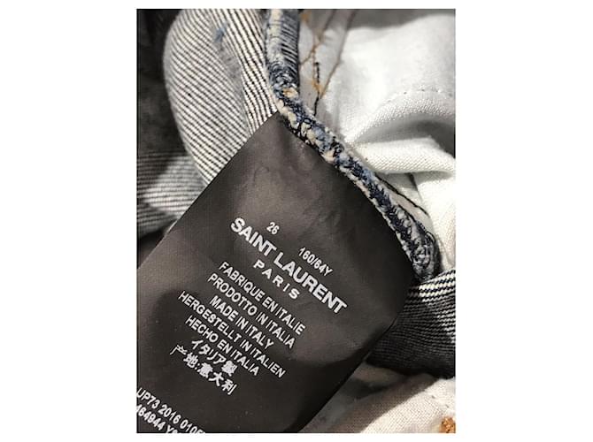 SAINT LAURENT Jeans T.FR 36 Algodón Azul - vista 8
