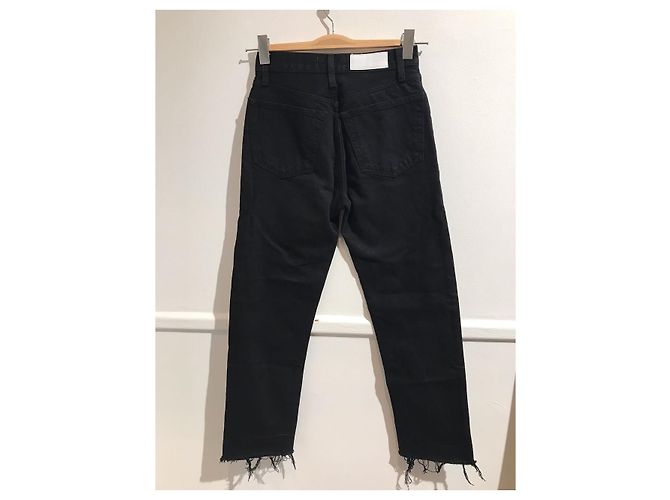 RE/DONE Jeans T.US 24 Cotone Nero - vista 2