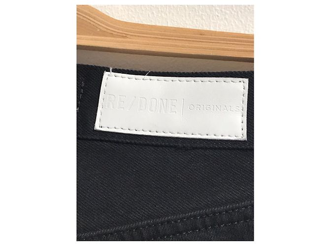 RE/DONE Jeans T.US 24 Cotone Nero - vista 3