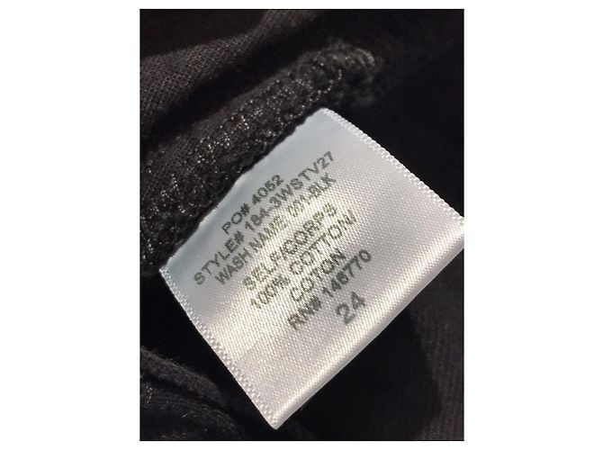 RE/DONE Jeans T.US 24 Cotone Nero - vista 5