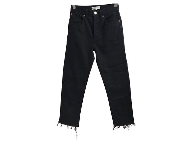 RE/DONE Jeans T.US 24 Cotone Nero - vista 6