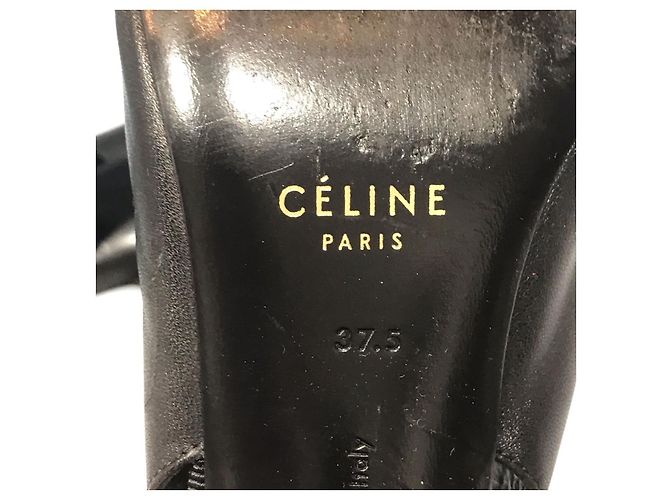 Céline CELINE Absätze T.EU 37.5 Leder Schwarz - Ansicht 7