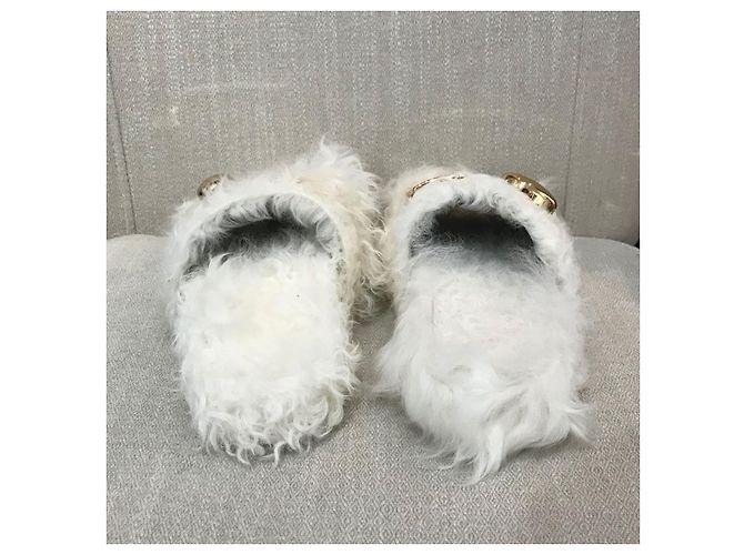 STELLA LUNA Mules e zoccoli T.EU 37 Pelliccia sintetica Bianco - vista 4