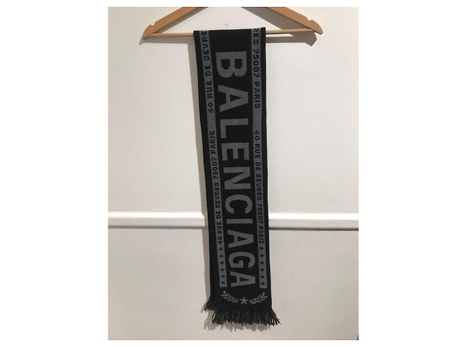 Sciarpe BALENCIAGA T. Lana Nero - vista 3