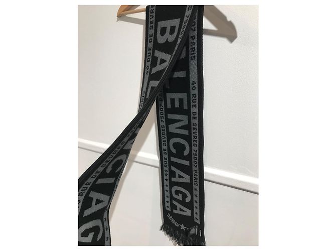 Sciarpe BALENCIAGA T. Lana Nero - vista 4