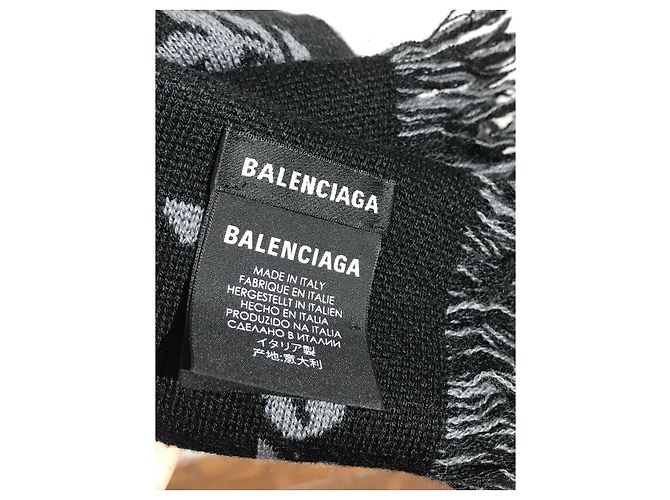 Sciarpe BALENCIAGA T. Lana Nero - vista 5